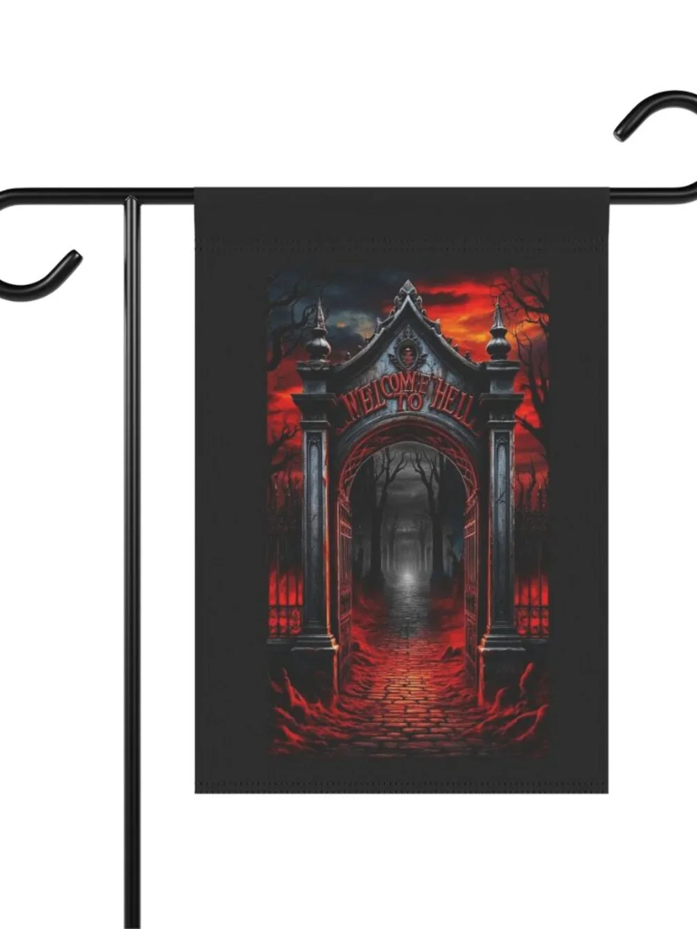 Welcome to Hell Garden Flag Halloween Spooky Decor